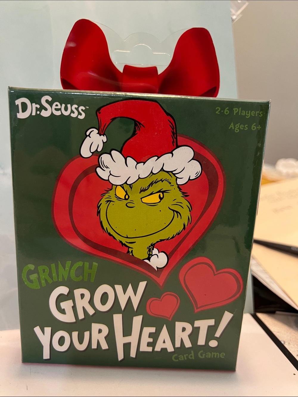 Dr. Seuss Grinch Grow Your Heart! Card Game - Green